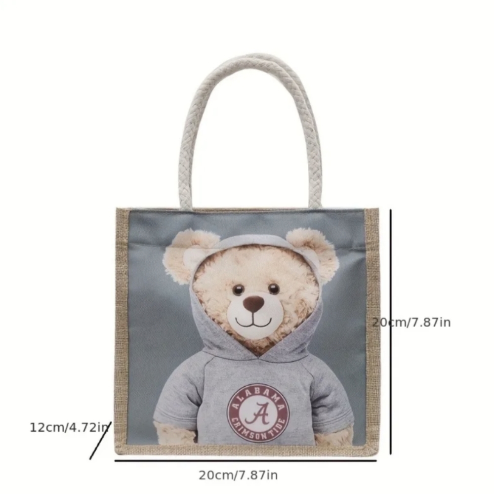 Cartoon Bear small canvas bag "University of Alabama" - Picture 10 of 10